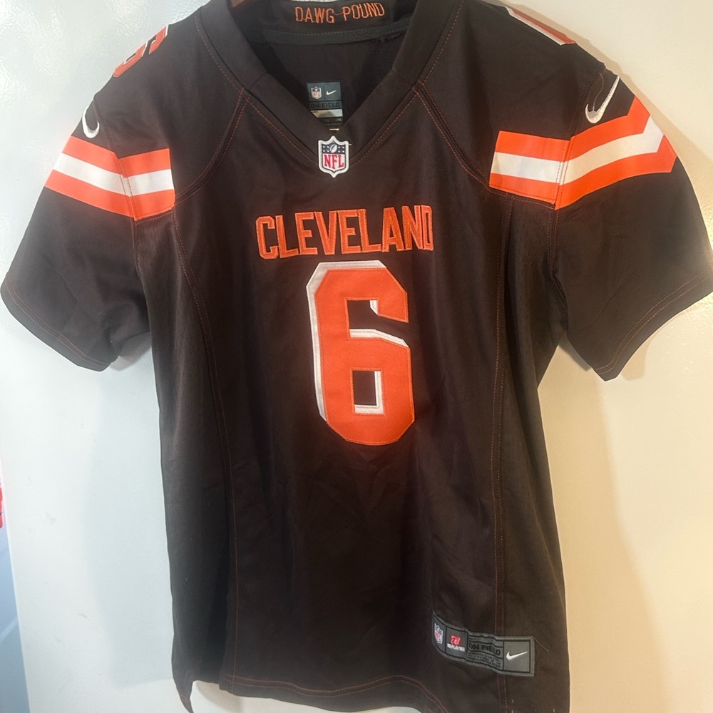 Nike Cleveland Browns Brown & Orange #6 Football Jersey